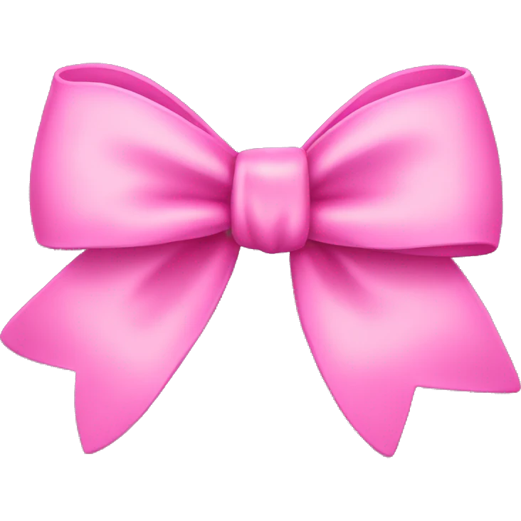 pink bow emoji