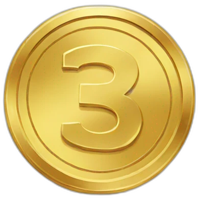Gold coin emoji