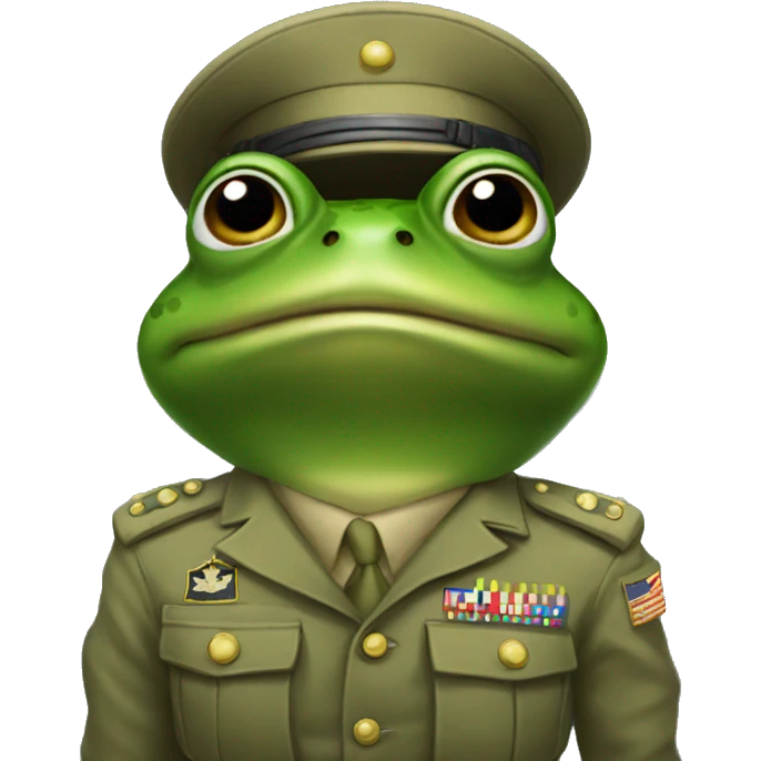 Army frog salute emoji