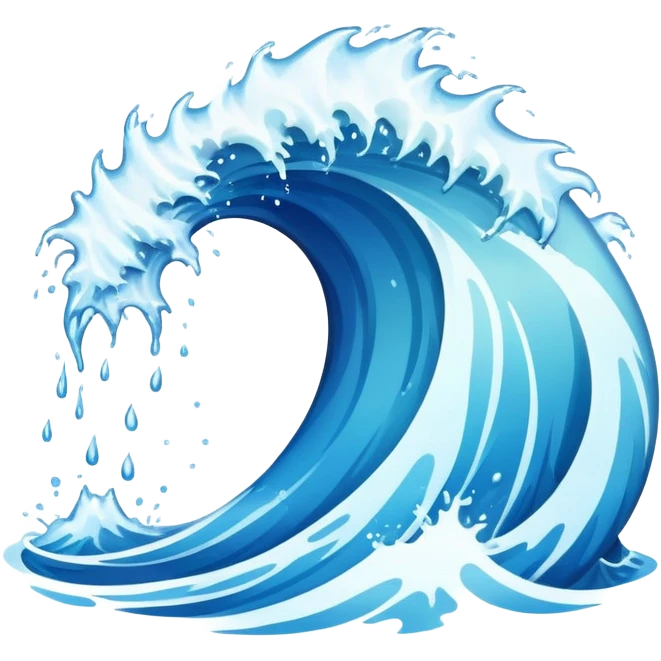 splashing water wave emoji