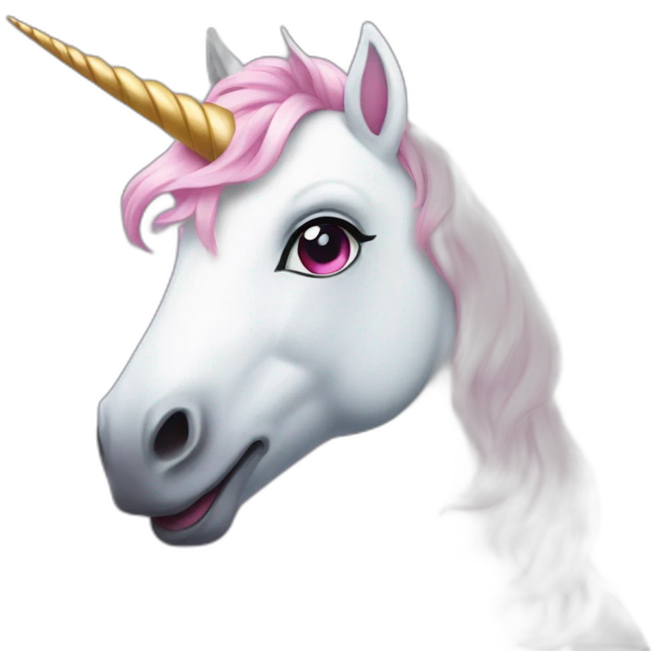 Flirty unicorn emoji