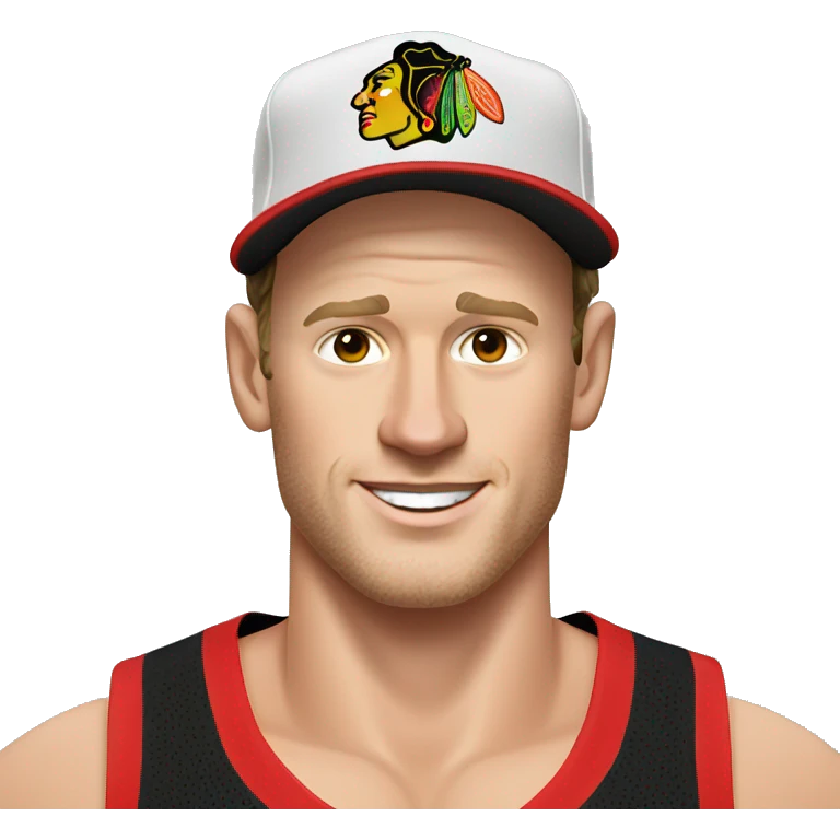 Jonathan Toews as beach bum emoji