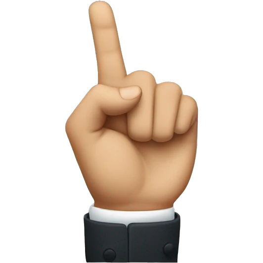 A right hand holding two fingers up emoji