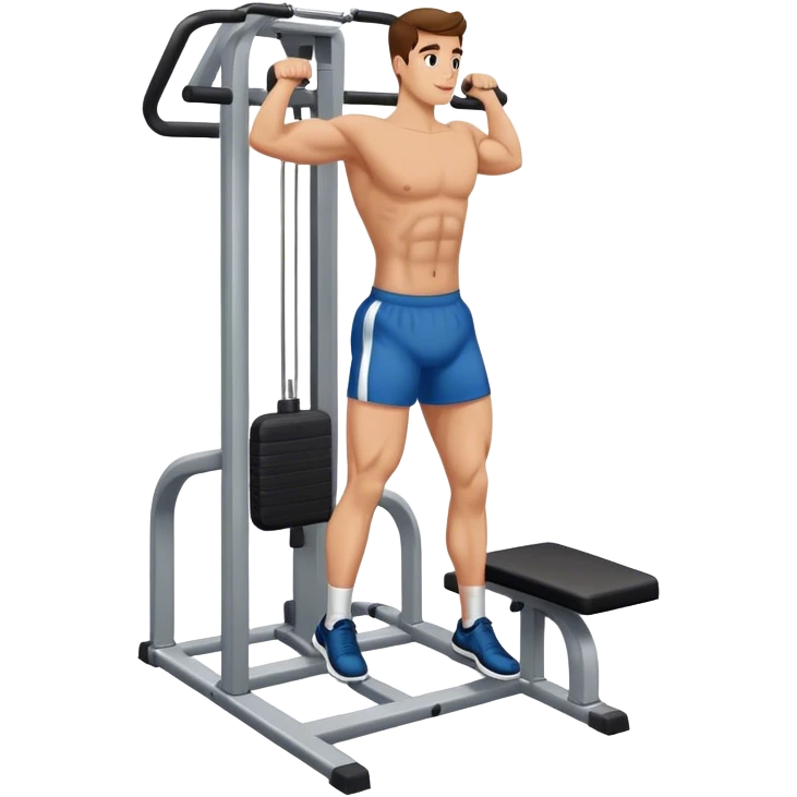 how to use gym calf-raise machine emoji