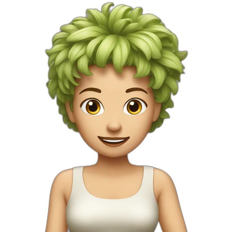 Whisky femme frisée emoji
