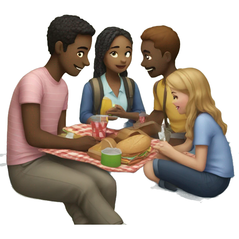 picnic with friends at school emoji