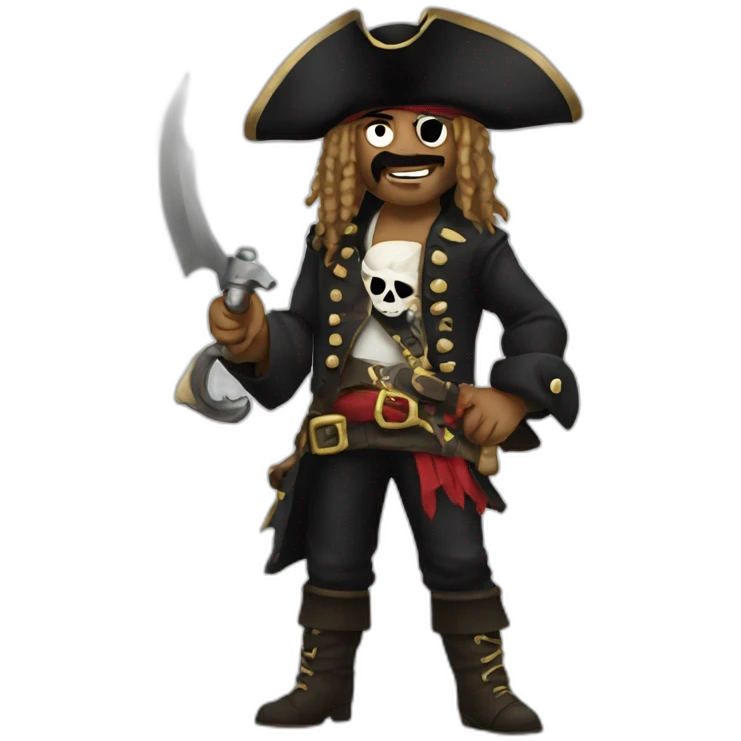 Pirate heavy metal emoji