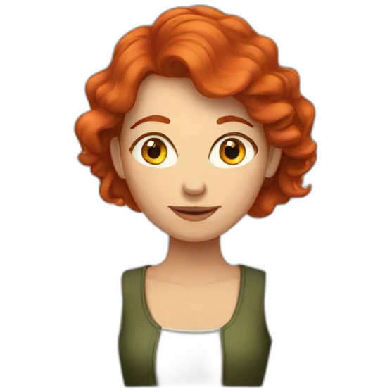red headed woman emoji