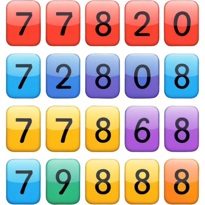 7 numbers
 emoji