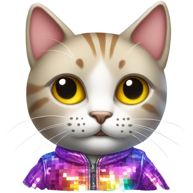 cat wearing disco pants emoji