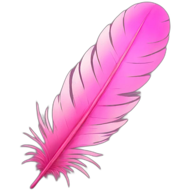 Pink feather  emoji