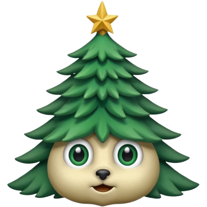 sapin avec yeux de biche emoji