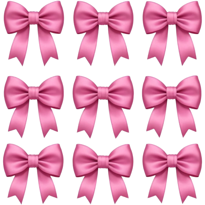 Cute girly bows emoji