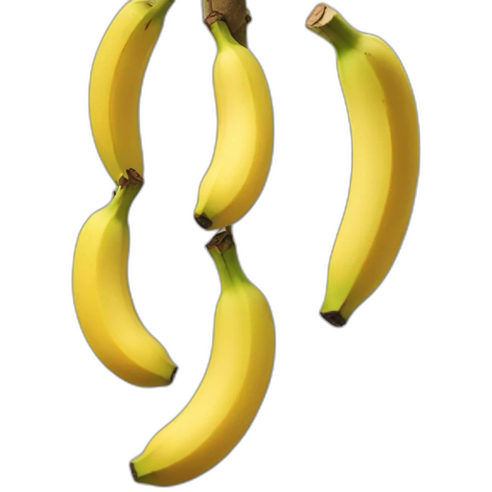 dangling bunch of banana emoji