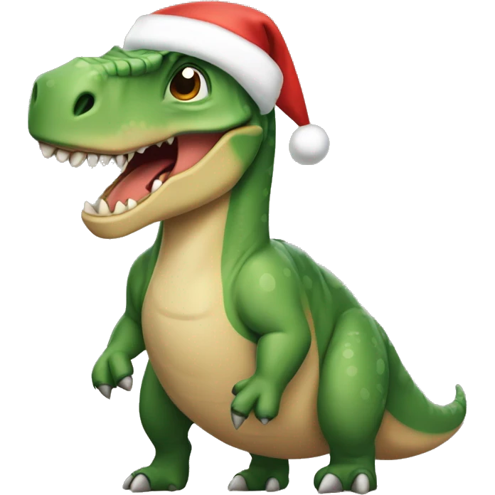 Dinosaurio navidad emoji
