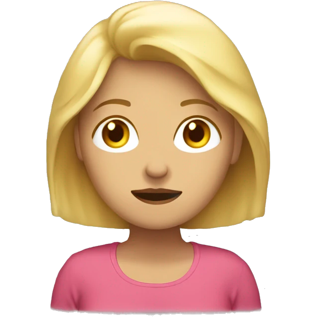 Mujer rubia durmiendo emoji