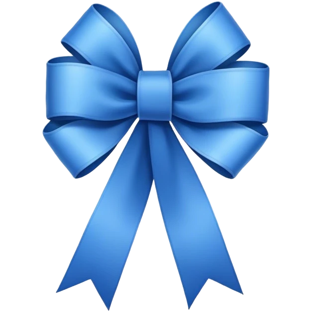 Blue ribbon emoji