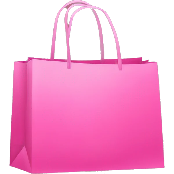 Pink shopping bags  emoji