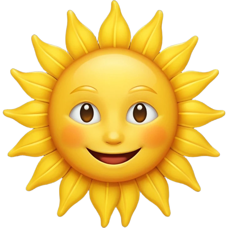 smiling sun emoji emoji