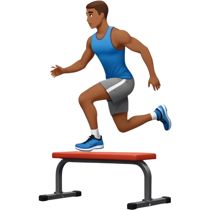man Plyometric-step-up side-view emoji