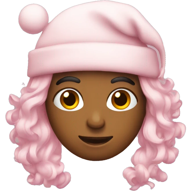 light pink christmas emoji