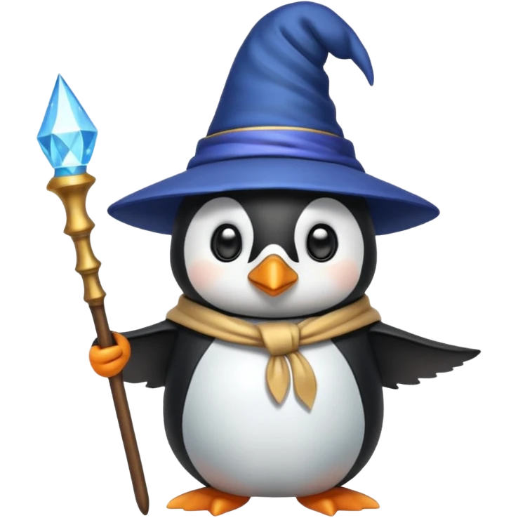 Penguin Wizard emoji
