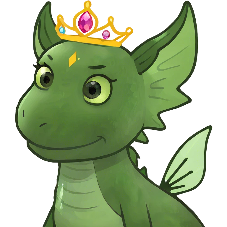 A fairy dragon princess  emoji
