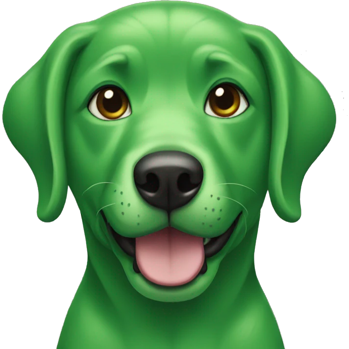 green dog emoji