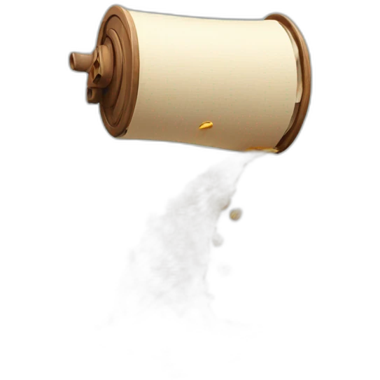 Film roll of a tea spilling emoji
