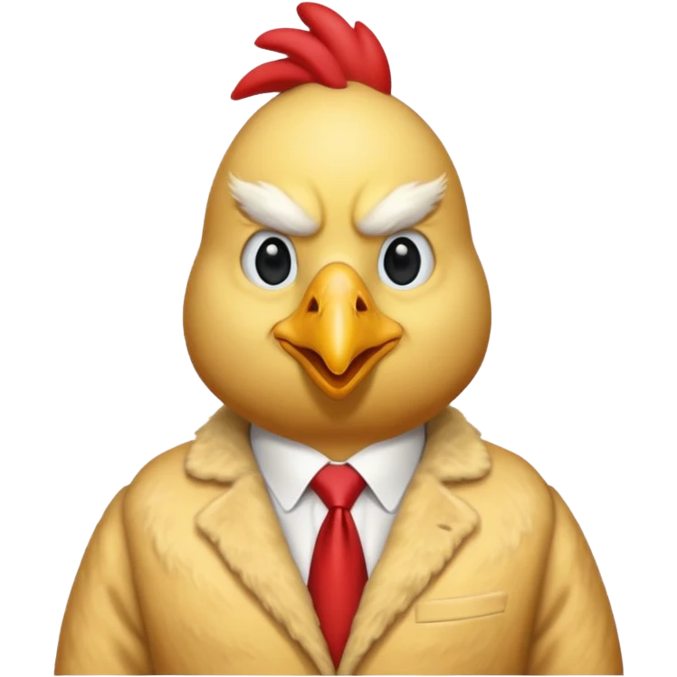 Donald trump in a chicken suit  emoji