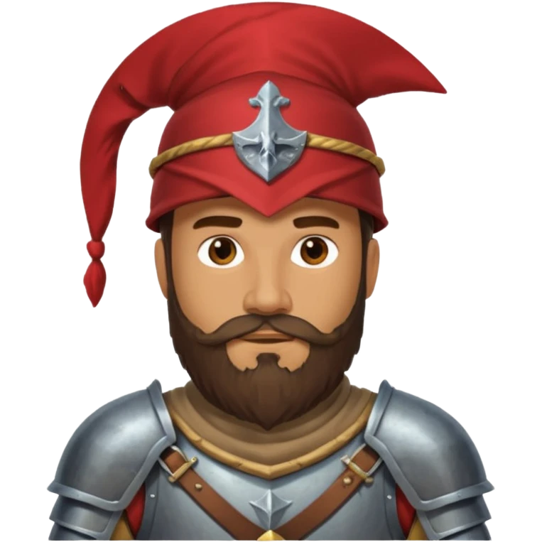 a western knight with full beard, wearing hat emoji