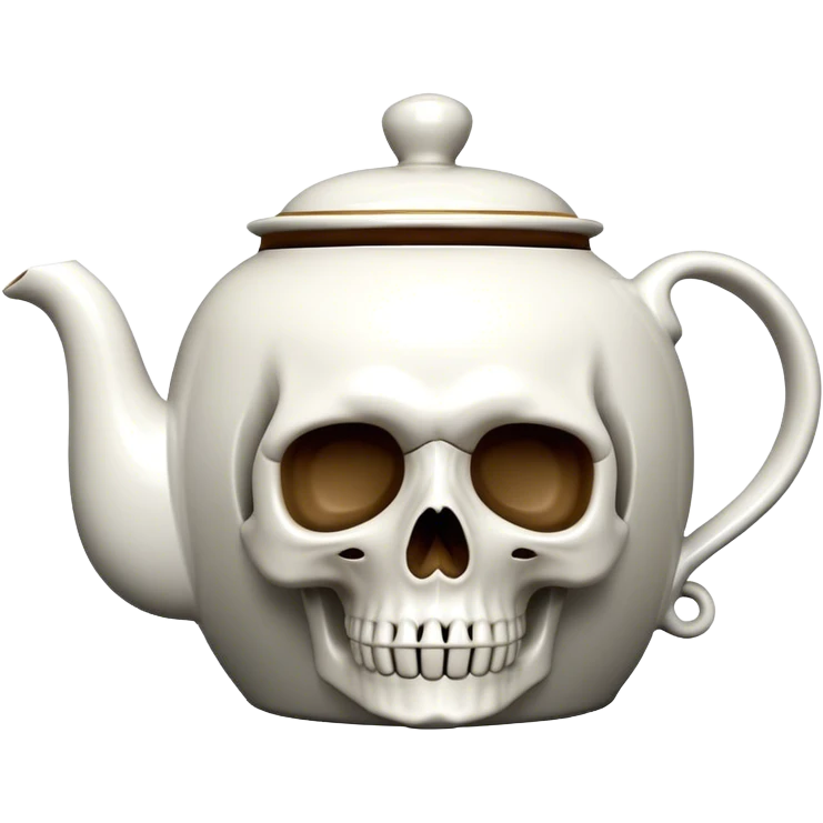 A teapot skull. emoji