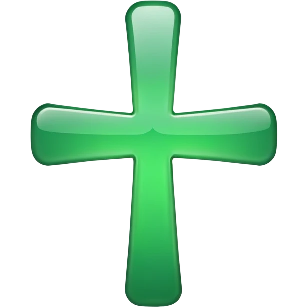 Medical green cross emoji