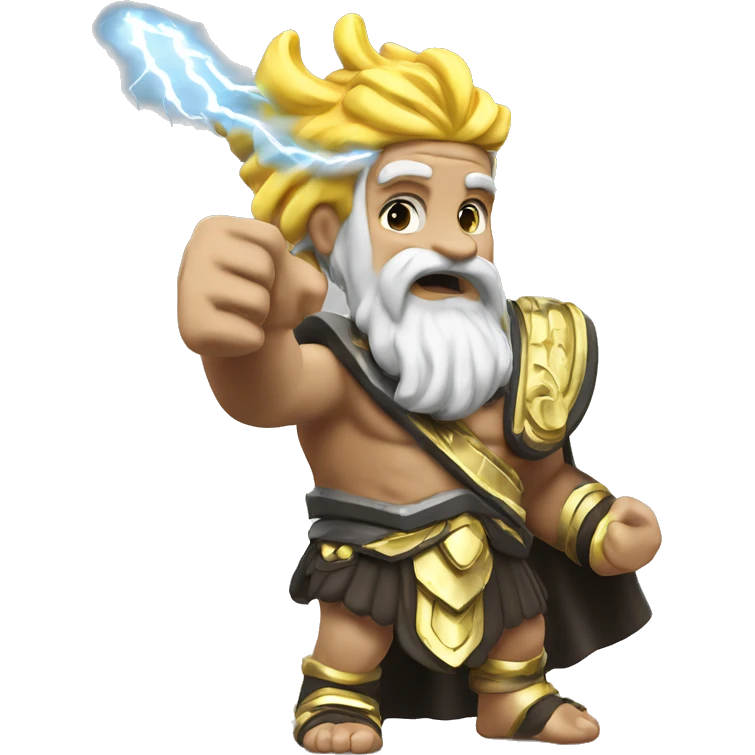 Zeus throwing his master bolt￼ emoji