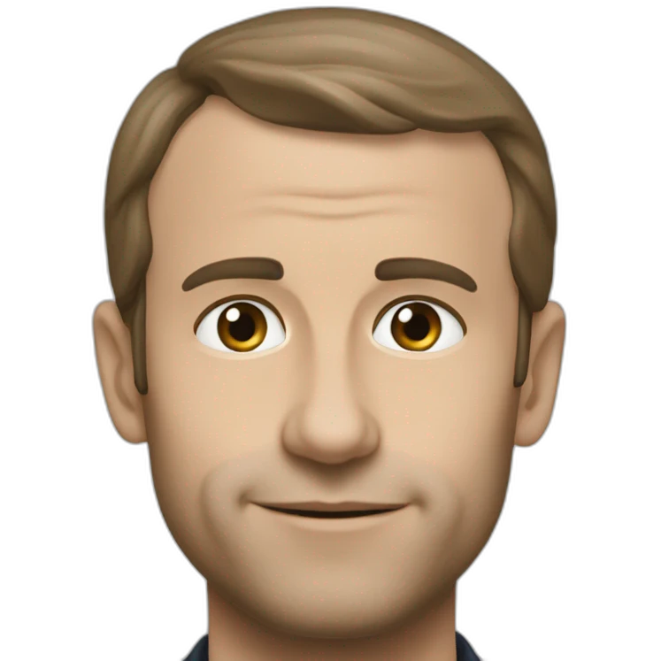 Macron bisous emoji