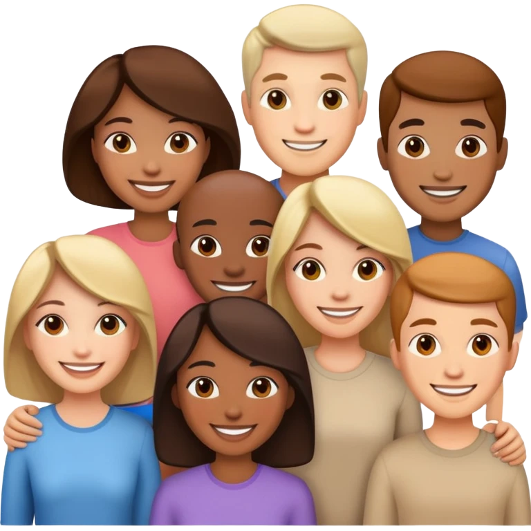 group of diverse people emoji