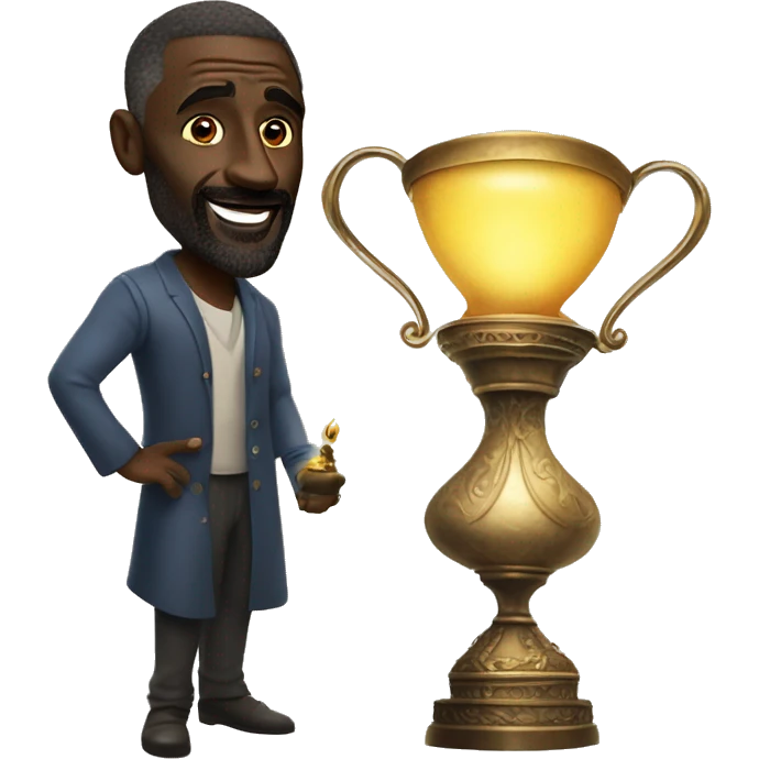 idris elba genie with lamp emoji