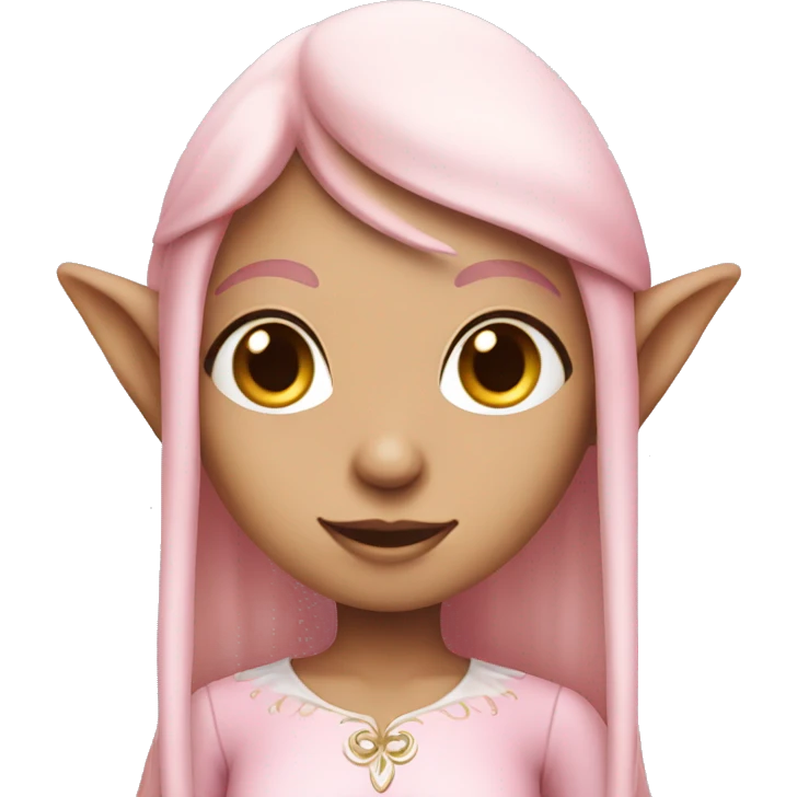 Light pink elf girl emoji