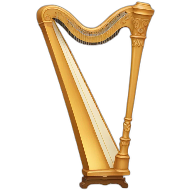 a pedal harp emoji