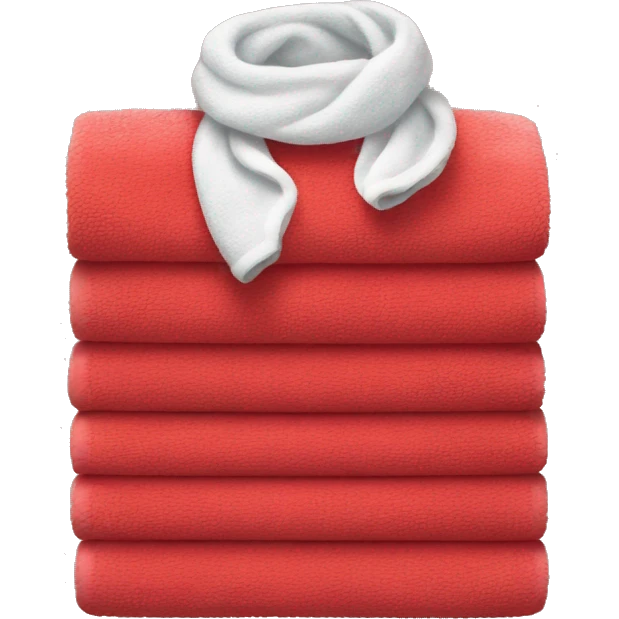 Red towels emoji