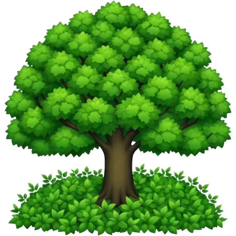 In our hometown, there’s plenty of trees emoji
