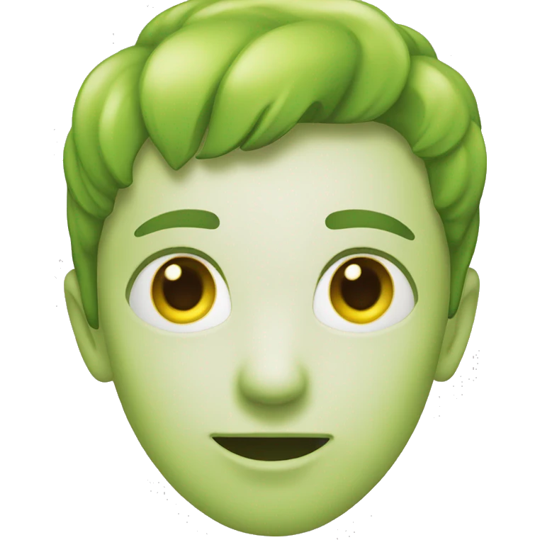 Yellow Green Hear emoji