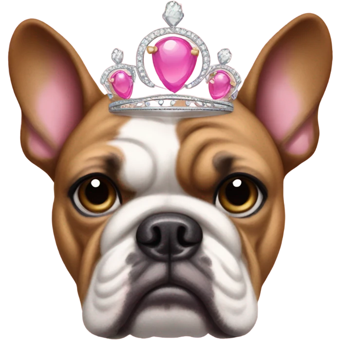 Bulldog princess emoji