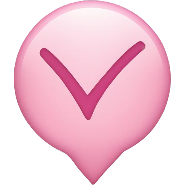 Light pink check mark emoji
