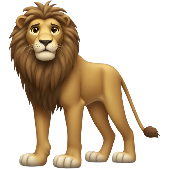 Cowardly lion emoji