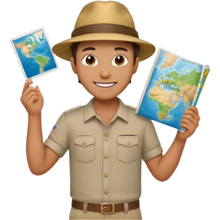 tour guide in USA emoji