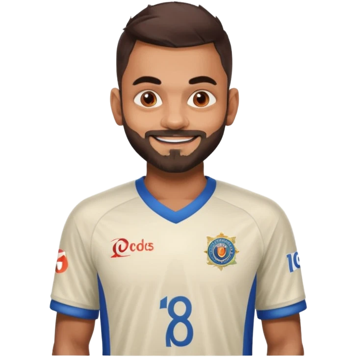 Virat kohli 18 jersey emoji