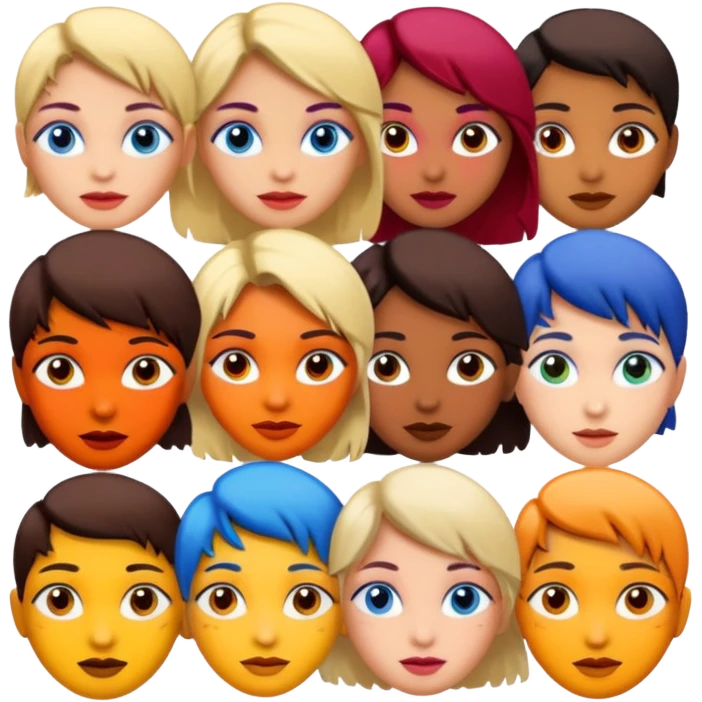 painted faces emoji