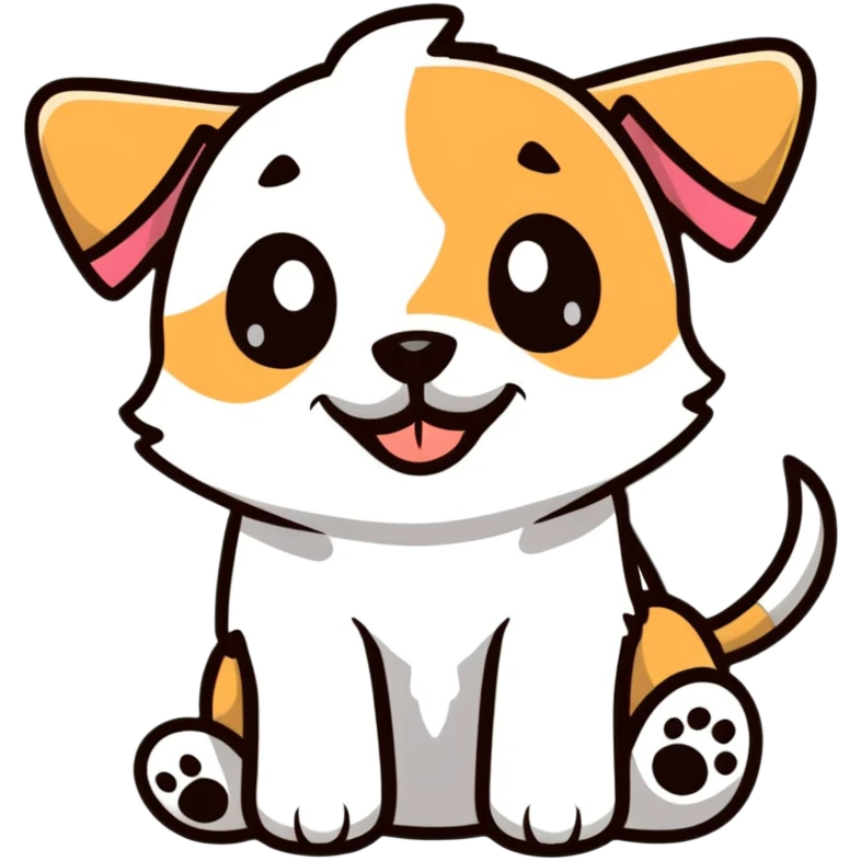 small cute puppy emoji