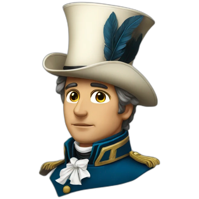 Napoléon with his hat emoji